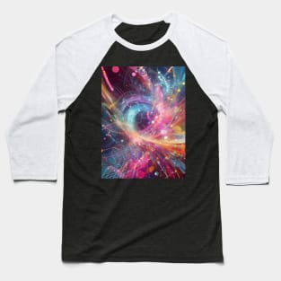 Multicolor digital art: an explosion of creativity. Baseball T-Shirt